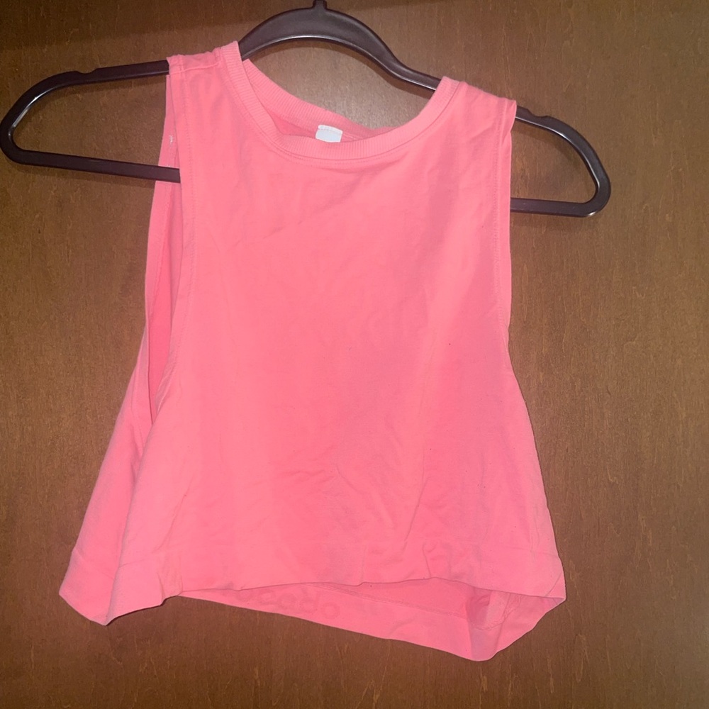 Cropped workout tank